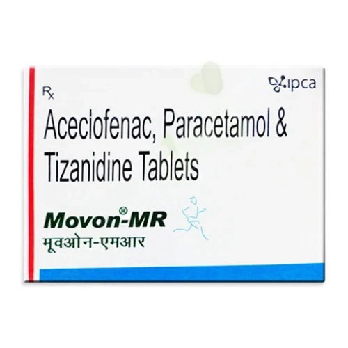 Aceclofenac-Paracetamol-Tizanidine 100mg-500mg-2mg