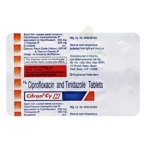 Ciprofloxacin-Tinidazole 250mg-300mg