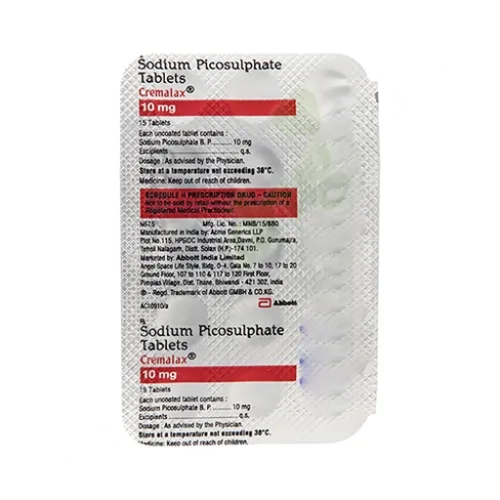 Cremalax 10mg (Sodium Picosulphate)