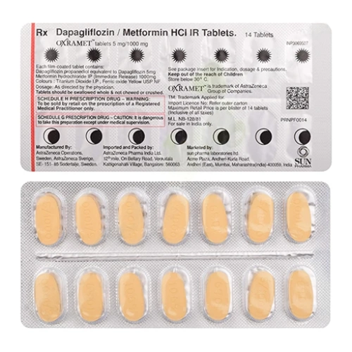 Dapagliflozin-Metformin 5mg-1000mg