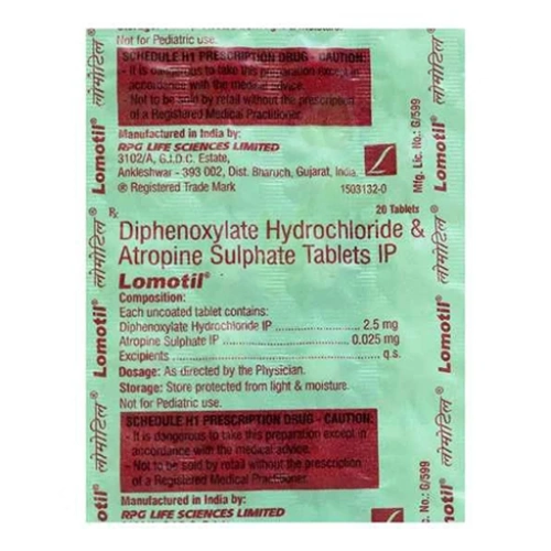 Diphenoxylate 2.5mg - Atropine 0.025mg