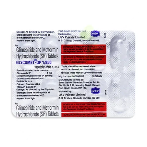 Glimepiride-Metformin 1mg-850mg