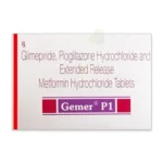 Glimepiride-Pioglitazone-Metformin 1mg-15mg-500mg
