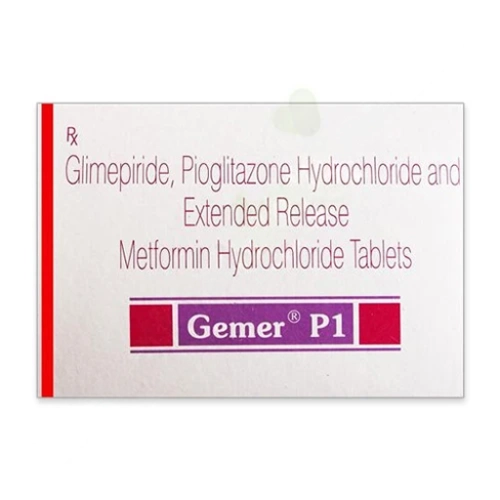 Glimepiride-Pioglitazone-Metformin 1mg-15mg-500mg