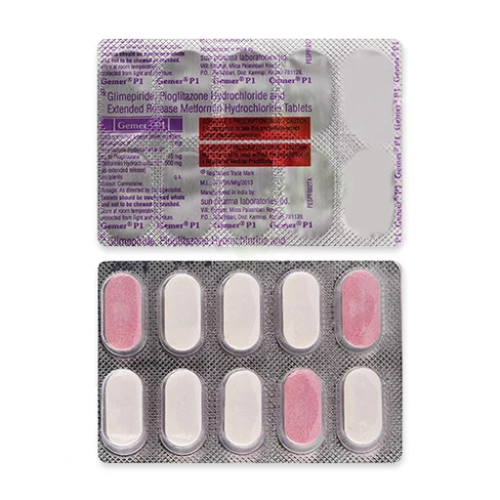 Glimepiride-Pioglitazone-Metformin 1mg-15mg-500mg