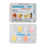 Kamagra 100mg Chewable Tablets (Banana, Pineapple, Strawberry & Orange flavors)