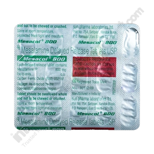 Mesalamine-Mesalazine 800mg