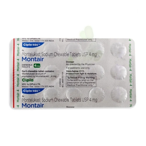 Montelukast 4mg (Chewable Tablets)