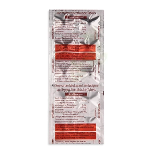 Olmesartan-Amlodipine-Hydrochlorothiazide 20mg-5mg-12.5mg