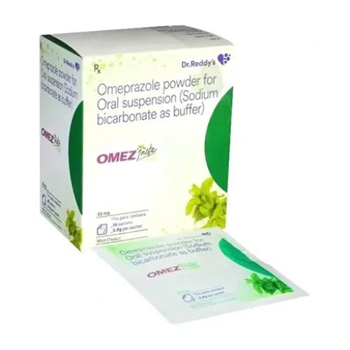 Omez Insta 20Mg Powder For Oral Suspension 5.9Gm