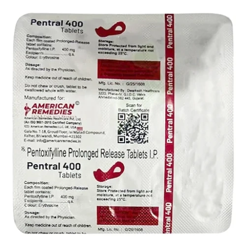 Pentoxifylline 400mg