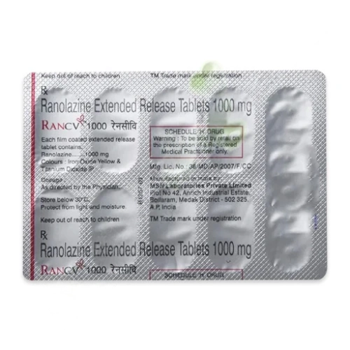 Ranolazine 1000mg ER