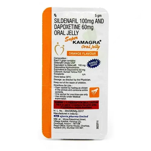 Sildenafil 100mg-Dapoxetine 60mg -Oral Jelly 5gm
