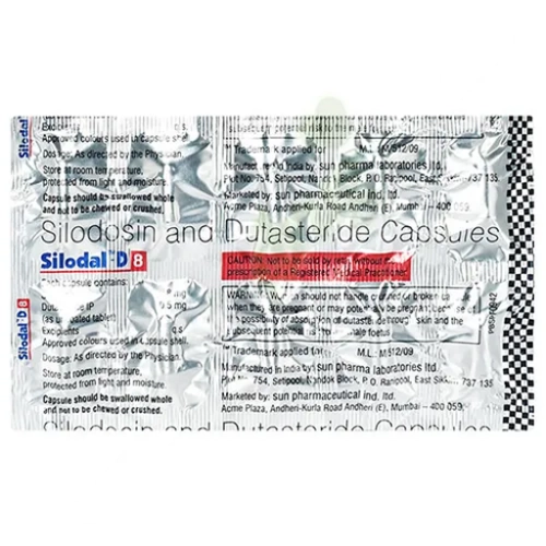 Silodosin 8mg-Dutasteride 0.5mg