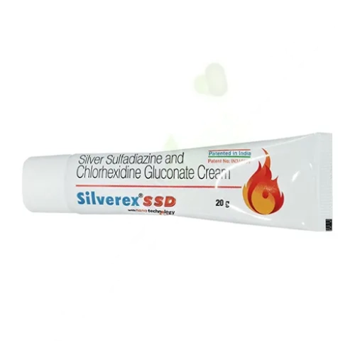 Silver sulfadiazine and chlorhexidine gluconate cream 0.5%-0.2%-20g