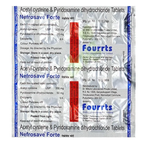 Taurine-Acetylcysteine 500mg-150mg