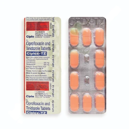 Ciprofloxacin-Tinidazole 500mg-600mg